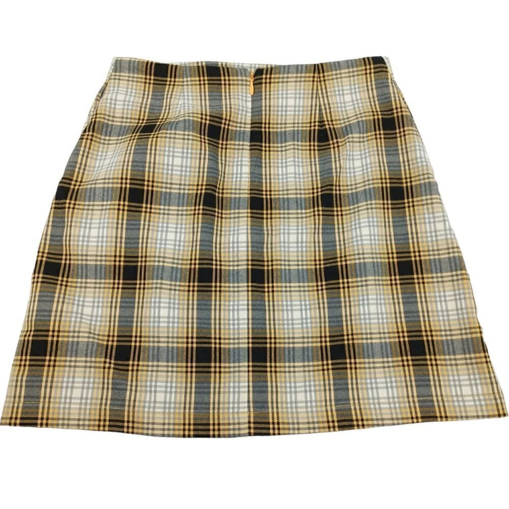 Urban Outfitters Yellow Plaid Mini Skirt Women's XS Preppy Academia Clueless Y2K - Picture 4 of 11